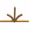 Ekena Millwork Redmond Rough Sawn Timber Gable Bracket, Western Red Cedar, 84"W x 56"H x 4"D x 4"F, 16/12 Pitch GBW084X56X0404RED00RWR - alternate 2
